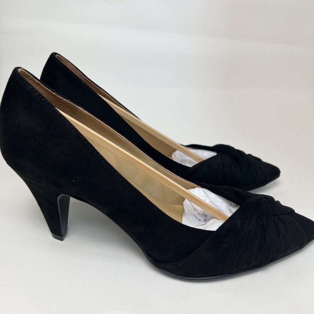 NATURALIZER Margret Pointed Toe Pump Suede-like Black Fabric 8.5 M NWB - Picture 4 of 8